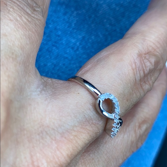 Sterling Silver Forever Infinity Ring size 8 - Picture 6 of 7
